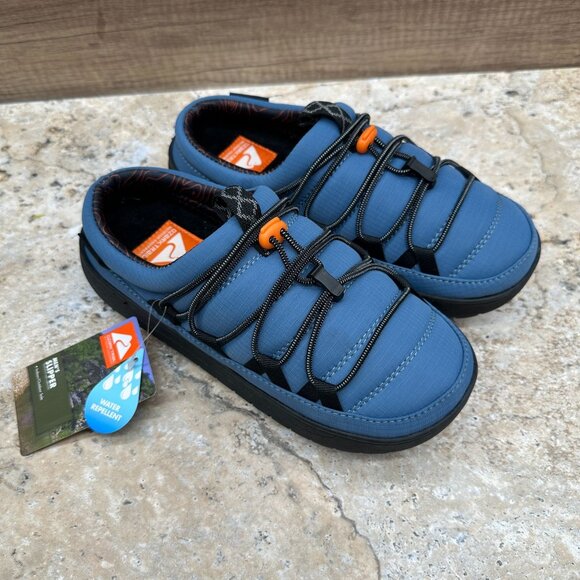 Ozark Trail Men's Size 7 Camp Scuff Slipper Blue Water Repellent Indoor Outdoor - Picture 2 of 10
